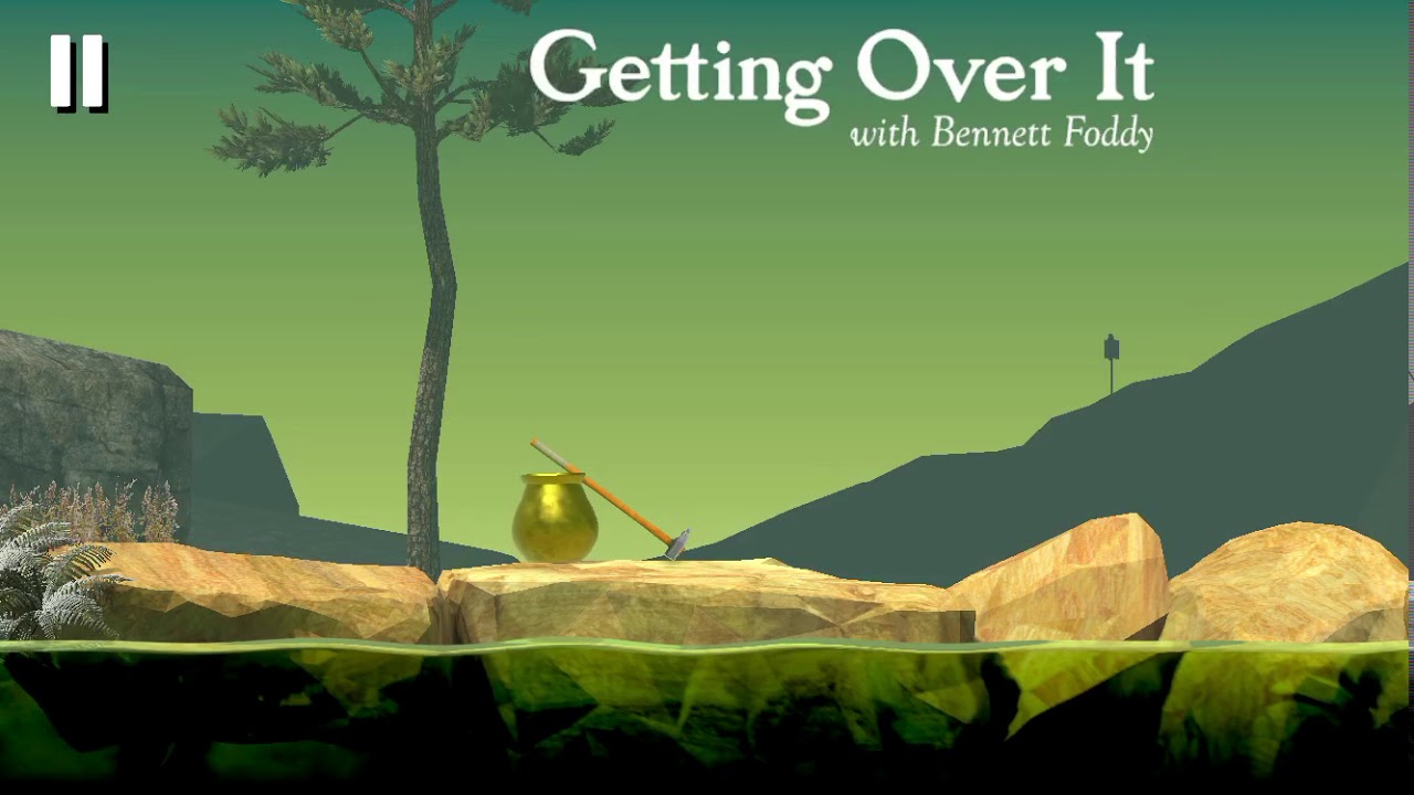 Getting Over It Speedrun World Record in 59.885s 